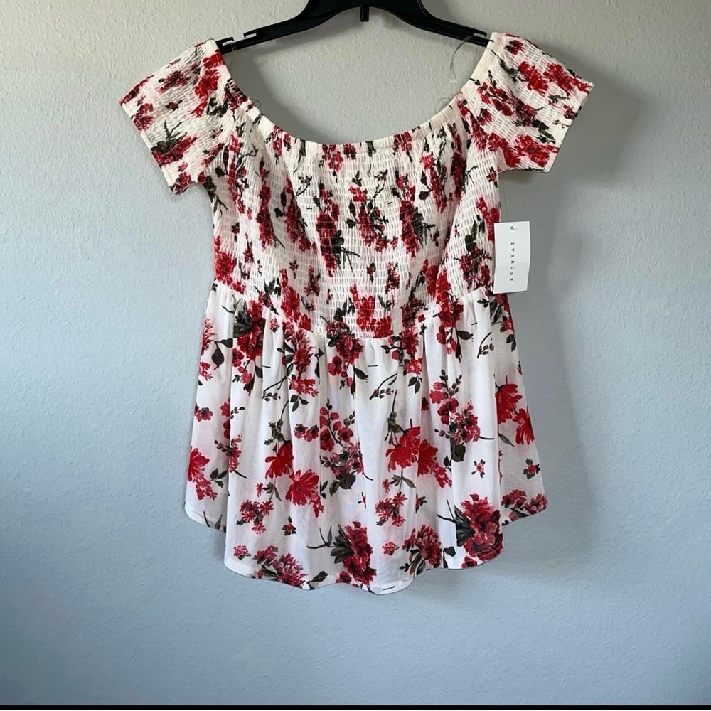 Ivy Rose Smocked Off The Shoulder Top Size 1X